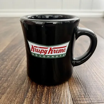 Krispy Kreme Doughnuts Thick Diner Coffee Mug / Cup Black W/Logo • $18.70