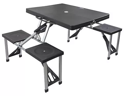 Andes Plastic Folding Camping/Picnic Outdoor Table & Chair Set • £44.99