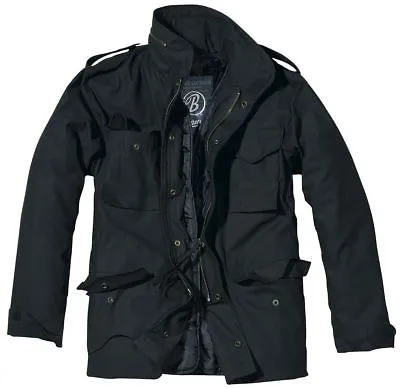 Brandit Jacket Parka Man Winter Military M-65 Classic Black Over • $142.54
