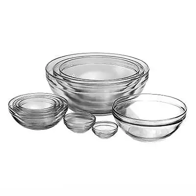 Glass Mixing Bowls 10 Piece Set • $15.62