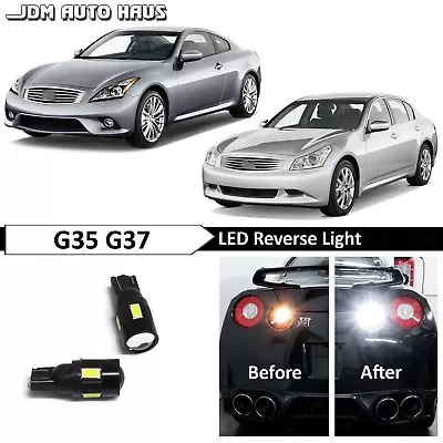 White High Power Reverse Backup LED Lights Bulb Fits Infiniti G35 G37 2003-2013 • $12.89