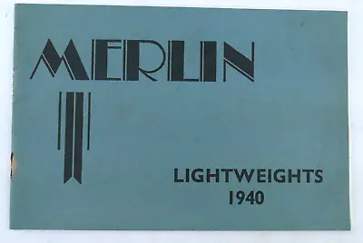Merlin Bicycle Catalog 1940 • $103.05