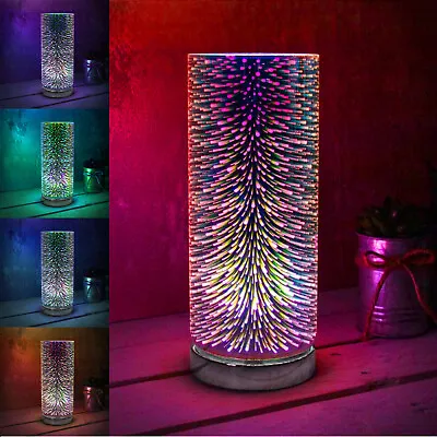 Aroma Lamp Oil Burner 3d Firework Burst Wax Melt Multi Colour Changing 7 LED • £10.49