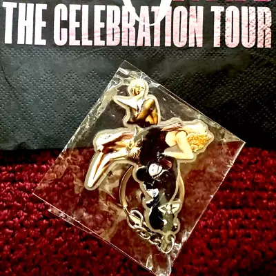 Madonna Sealed Mint Rare Raised Picture Cross Tour Key Chain Celebration Promo • $45