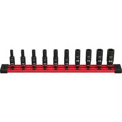 Milwaukee Tool 49-66-7001 1/4 In Drive Impact Socket Set Sae 10 Pc. Pcs • $44.97