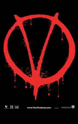 V FOR VENDETTA Movie Promo POSTER H Natalie Portman Hugo Weaving Sinéad Cusack • $9.98