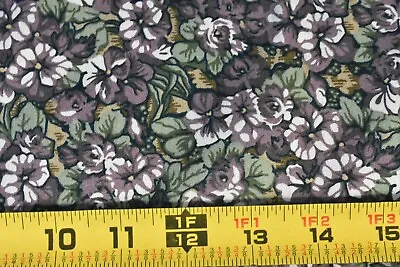 By 1/2 Yd Pink & Green Floral RJR MSU Museum Michigan Reproduction B1490 • $4.75