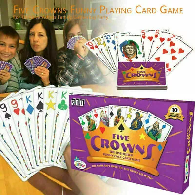 $18.39 • Buy Five Crowns Card Game 5 Suites Classic Fun Family Party Rummy Style Play AU 