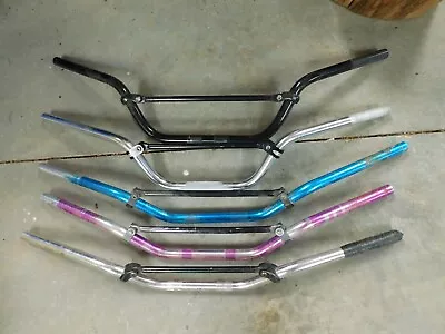 LOT Of 5 ALUMINUM Handlebars 7/8  Vintage MX Motocross Enduro Desert STRAIGHT • $100