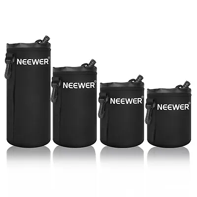 Neewer Case Lens Pouch Bag With Thick Protective Neoprene For DSLR Camera Lens • £22.99