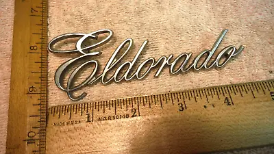 AT35 Cadillac Eldorado Trunk Emblem Vintage Metal 1969-76 #9882666 ELDORADO • $29.99