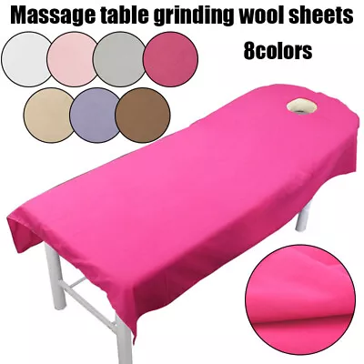 Professional Massage Table Mattress Beauty Cosmetic Bed Sheet Cover With Hole • $9.31