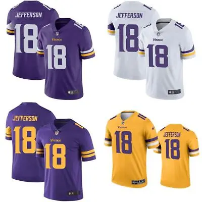 Justin Jefferson Vikings Men Stitched Jersey White / Purple / Gold / Rush  • $41.99