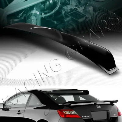 Fit 2006-2011 Honda Civic Coupe Blk Abs Rear Window Roof Visor Spoiler Wing • $47.95