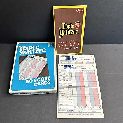 Triple Yahtzee 14 Score Sheets & Instruction Booklet E. S. Lowe Company 1972 • $9.99