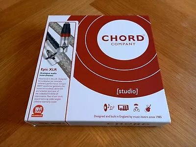 Chord Company Epic Analogue - 1.5m - XLR Balanced Stereo Audio Interconnects • £480