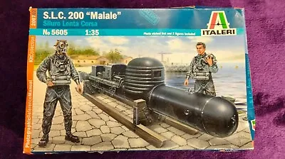 Italeri 1:35 S.L.C. 200 Maiale Human Torpedo Model Kit #5605 W/Photo Ref Manual • £59.90