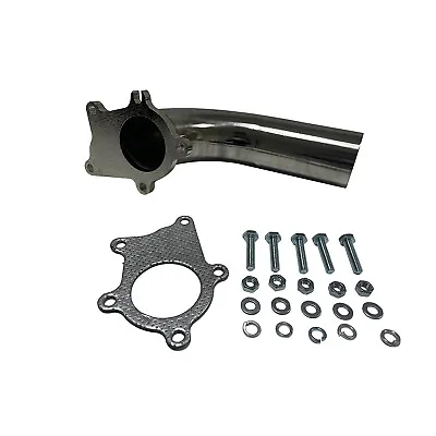 For T3/T4 T04E 5 Bolt Flange Stainess 2.5  Turbo Exhaust Downpipe Pipe+Gasket • $41.39