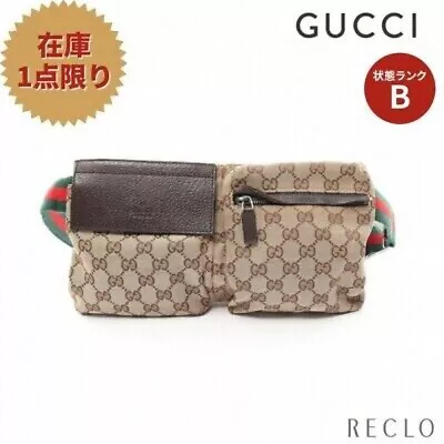 GUCCI GG Canvas Sherry Line Waist Pouch Shoulder Bum Bag Belt Bag 875691 • $499.99