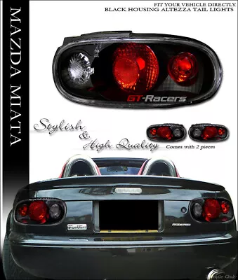 For 1990-1997 Mazda Miata Mx-5 Jdm Black Sport Style Altezza Tail Lights Lamp Ks • $106