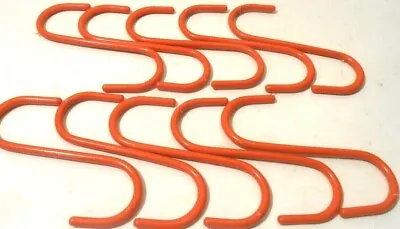 S Hooks 10 Pc. S Hook H.d. Red 5  Inch Steel Plant S-hook Pvc Coated • $7.50