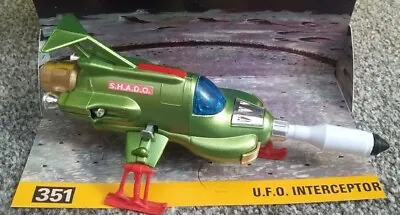 DINKY 351 UFO Interceptor  Red Ski Edition Fully Restored With Repro Box • £78.99