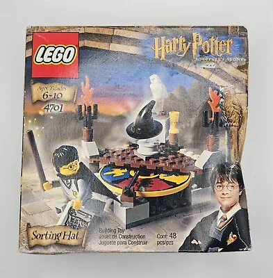 LEGO Harry Potter Sorcerer's Stone The Sorting Hat 4701 New Sealed 2001 Box Wear • $52