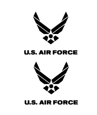 US Air Force Decal Stickers 2 Pack Military Car Truck Window Wall Tumbler Laptop • $8.99