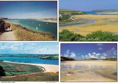 CORNWALL. Camel Estuary Padstow Rock Etc. 4 Postcards. [58] • £2