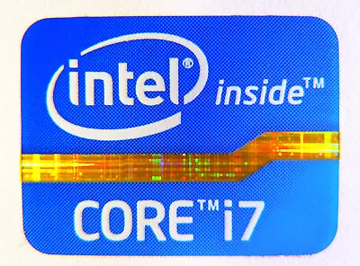 50PCS  Intel Core I7 Blue Sticker Badge Case Genuine USA  OEM Lot Wholesale  • $3.99