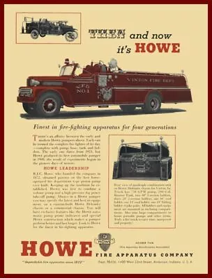 1956 Howe Vinton VA Fire Dept. NEW Metal Sign 24 X30  USA STEEL XL Size 7 Lb • $129.88