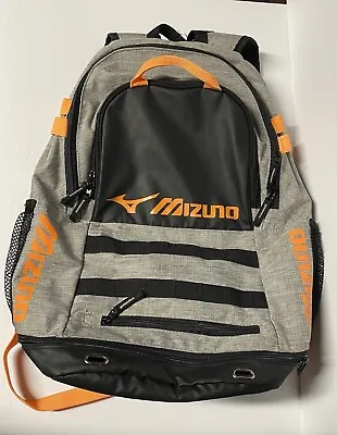 Mizuno Sports Backpack Volleyball Soccer & Shoe Compartment Bag Organizer Gray • $27