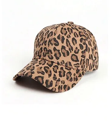 Leopard Baseball Cap Ball Hat Adjustable Men Women Hat Women Hat Peak Hat • $12.99