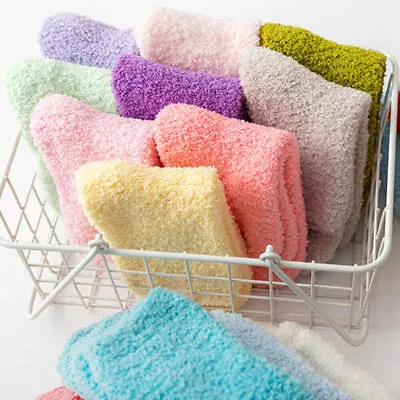 £6.69 • Buy 6 Pairs Women Winter Socks Warm Bed Cosy Lounge Soft Floor Fluffy Socks New