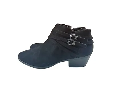 Style & Co Women Western Block Heel Ankle High Boot Black 8M (lot 1055) • $25.99