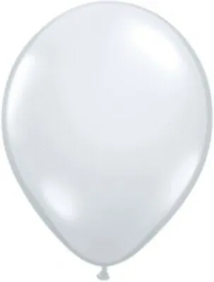 Qualatex 11  Round Diamond Clear Latex Balloons 100 Count Decorations • $21.45