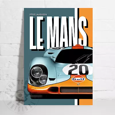 Steve McQueen Le Mans Poster - Porsche 917 - Wall Art A3 Homage Print • £14.99