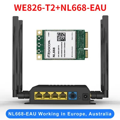WE826 4G LTE Wireless Router Sim Card Slot 300Mbp Unlocked WIFi Hotspot 4G Modem • $153.99