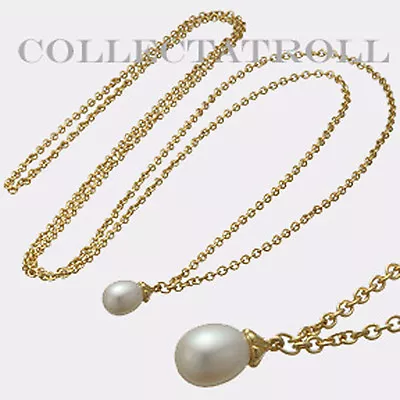 Authentic Trollbead Necklace Gold 14K Fantasy Pearl Necklace 39.4   • $2199