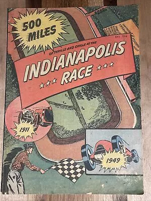1949 Indianapolis 500 Comic Book Advertisement For Piston Rings • $60