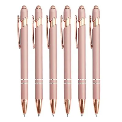 6 Pack Ballpoint Pen 2-in-1 Stylus Retractable Ballpoint Pen With Stylus Tip... • $14.32