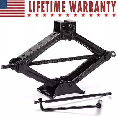 Heavy Duty 2 Ton Scissor Jack +Handle For Car Van Auto Garage Tire Change Quick • $24.99