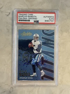 2017 Panini Marcus Mariota Auto PSA Certified Autograph Signed Card • $49