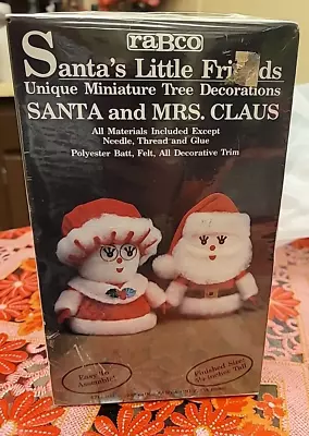 Rabco Santa's Little Friends Miniature Tree Decorations Santa And Mrs. Claus New • $24.99