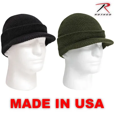 Rothco Winter Knit Genuine GI Cap 100% Wool Jeep Hat - Made In The USA • $13.50