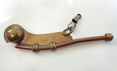 WWII Era US Navy USN Brass Bosun's Boatswain Whistle Original Antique Copper • $69.99