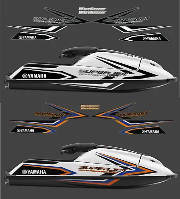 Yamaha Super Jet 2018 B&w Or Color Stickers Set Labels Graphics + Warning !!! • £84