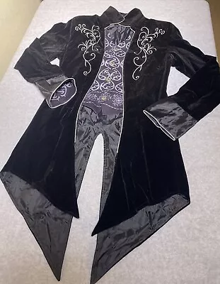 Mens Renaissance Coat Halloween Jacket Pirate Steampunk Costume Size Small • $35