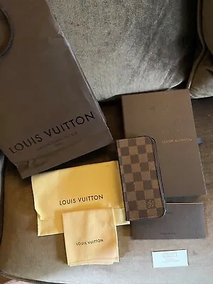 GENUINE LOUIS VUITTON IPHONE CASE DAMIER PRINT • £55