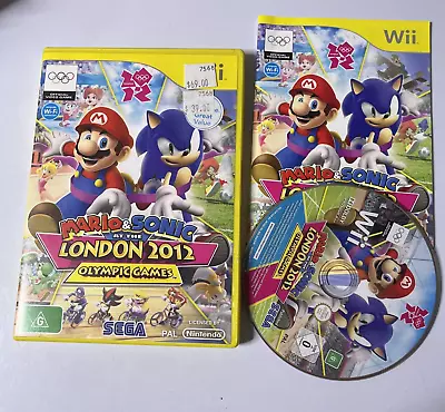 Mario & Sonic At The London 2012 Olympic Games Nintendo Wii PAL With Manual • $24.99